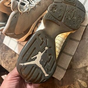 Jordan Retro Low-Top Sneakers in Gray and Cream